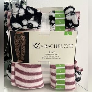 Nwt Rachel Zoe Cozy Lounge Pants Set - Pink and Black